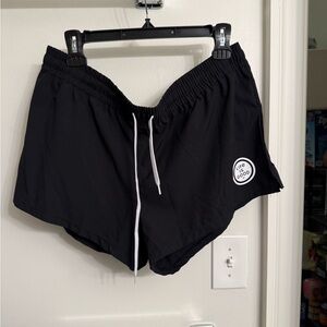 Life Is Good Black Athletic Drawstring Shorts